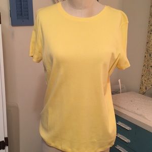 Talbots yellow T-shirt NWT
